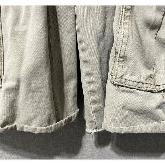 No Boundries Cargo Shorts Men's 30 Khaki Baggy Streetwear Distressed - Picture 3 of 9